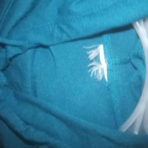 Ladies Long Sleeve Metallic Owl Hooded Top - Picture 7 of 8